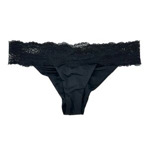 Beach Bunny Lady Lace Black Lace Trimmed Bikini Bottom Bottoms Swimsuit sz S